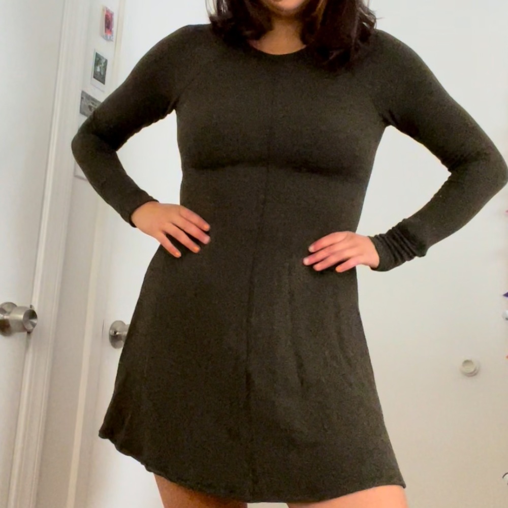 Army Green Winter Dress